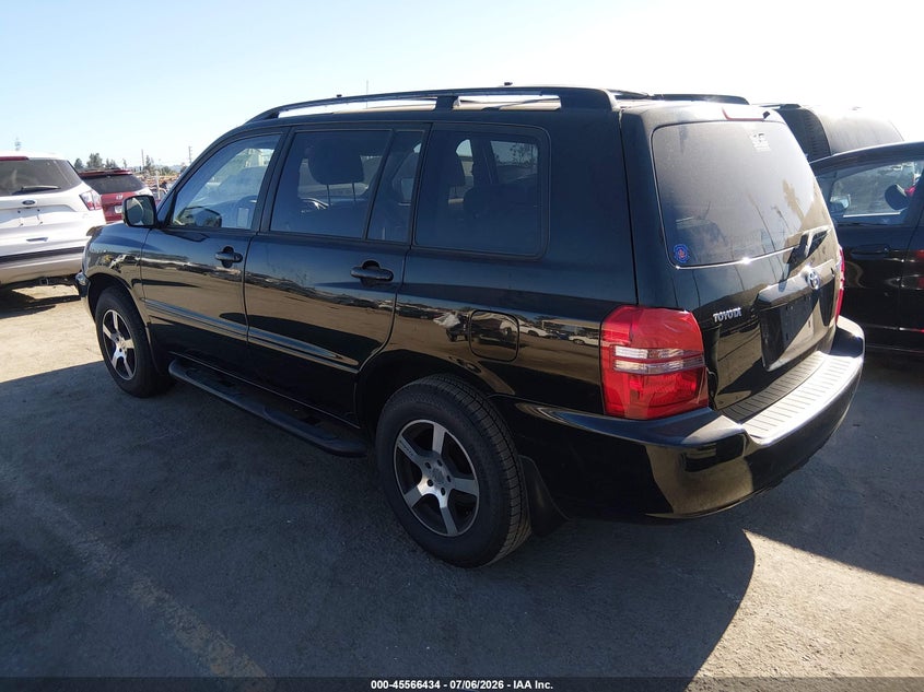 2003 Toyota Highlander VIN JTEGD21A730066874 IAAI salvage auction — NORMAL WEAR, Clear - Dealer Only (California), sold $200 on 2026-07-29 (photo 3)