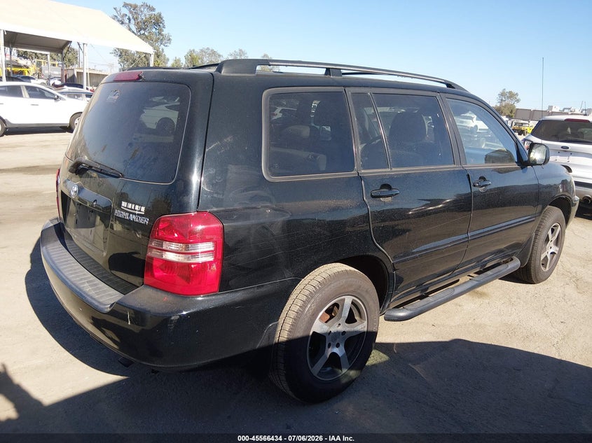 2003 Toyota Highlander VIN JTEGD21A730066874 IAAI salvage auction — NORMAL WEAR, Clear - Dealer Only (California), sold $200 on 2026-07-29 (photo 4)