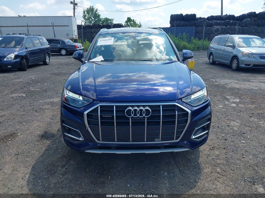 2021 Audi Q5 VIN WA1BAAFY2M2018500 IAAI salvage auction — ROOF, Salvage Title, sold $11,400 on 2026-08-02 (photo 6)