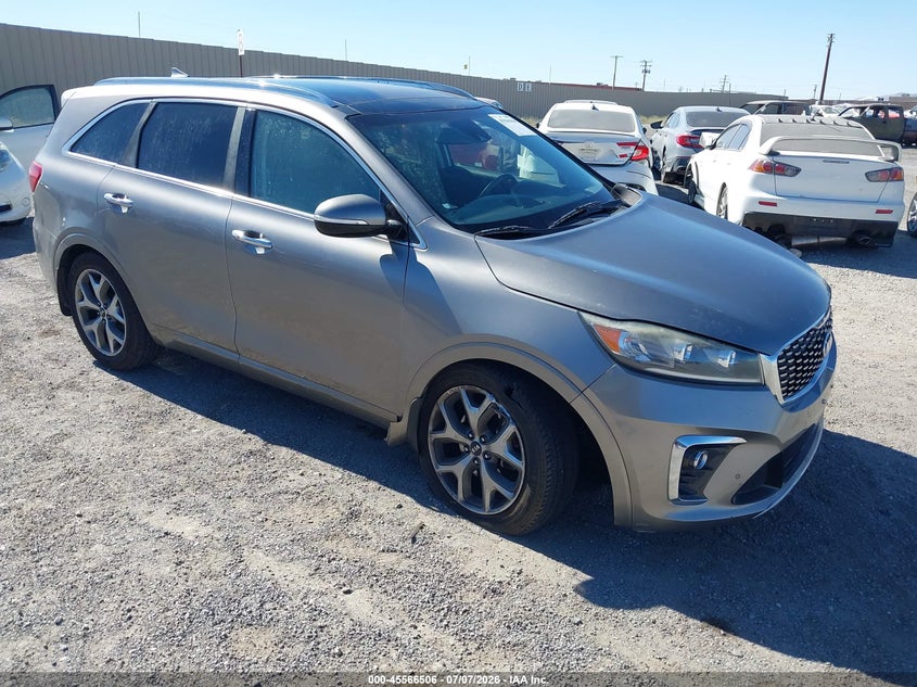 2019 Kia Sorento VIN 5XYPK4A5XKG460077 IAAI salvage auction — RIGHT FRONT, Salvage (California), sold $25 on 2026-07-30 (photo 1)