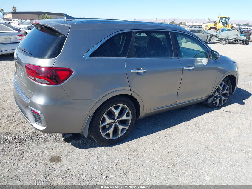 2019 Kia Sorento VIN 5XYPK4A5XKG460077 IAAI salvage auction — RIGHT FRONT, Salvage (California), sold $25 on 2026-07-30 (photo 4)