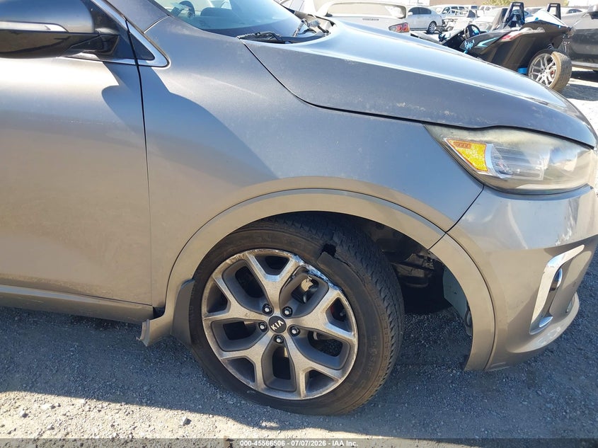 2019 Kia Sorento VIN 5XYPK4A5XKG460077 IAAI salvage auction — RIGHT FRONT, Salvage (California), sold $25 on 2026-07-30 (photo 6)
