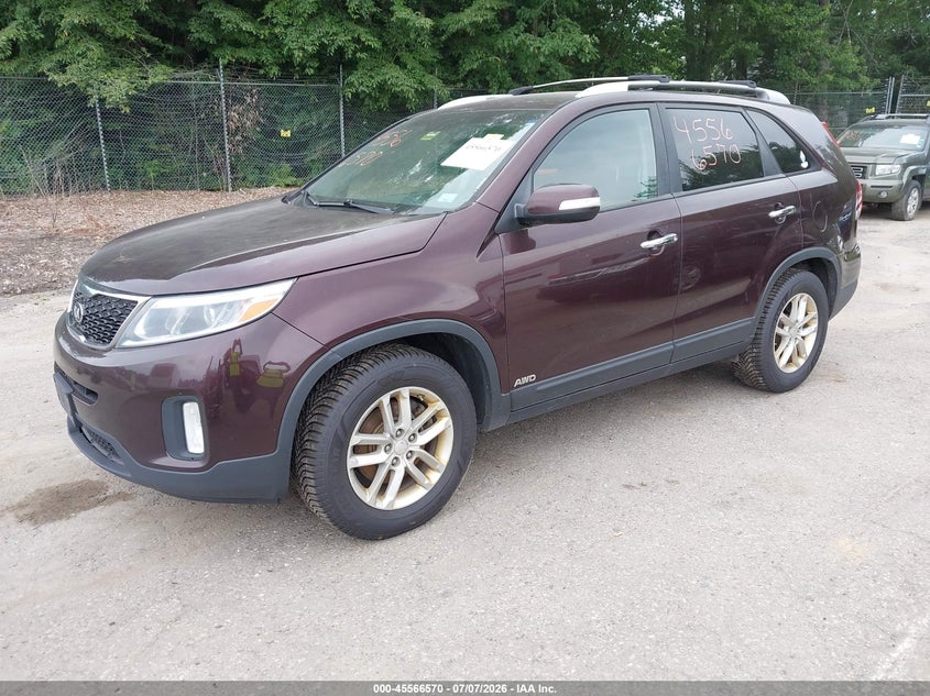 2014 Kia Sorento VIN 5XYKTCA62EG506578 IAAI salvage auction — NORMAL WEAR, Original (Maine), sold $725 on 2026-07-10 (photo 2)