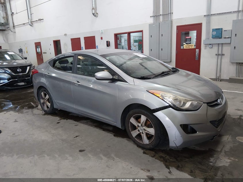 2013 Hyundai Elantra VIN KMHDH4AE0DU588276 IAAI salvage auction — WATER/FLOOD, Salvage Title, sold $225 on 2026-07-31 (photo 1)