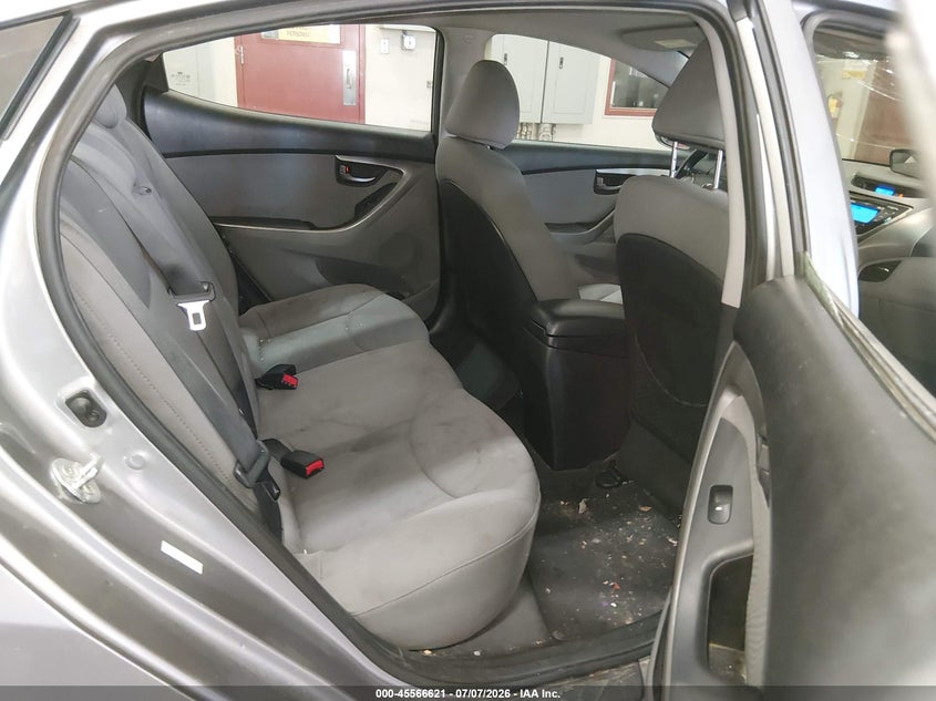 2013 Hyundai Elantra VIN KMHDH4AE0DU588276 IAAI salvage auction — WATER/FLOOD, Salvage Title, sold $225 on 2026-07-31 (photo 8)