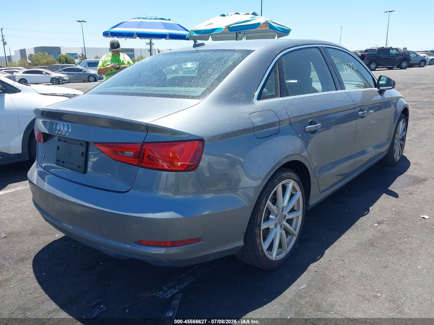 2015 Audi A3 VIN WAUCCGFF3F1036161 IAAI salvage auction — LEFT REAR, Salvage Certificate (California), sold $3,050 on 2026-07-10 (photo 4)
