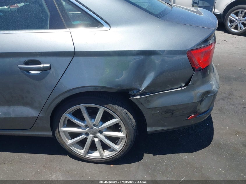 2015 Audi A3 VIN WAUCCGFF3F1036161 IAAI salvage auction — LEFT REAR, Salvage Certificate (California), sold $3,050 on 2026-07-10 (photo 6)
