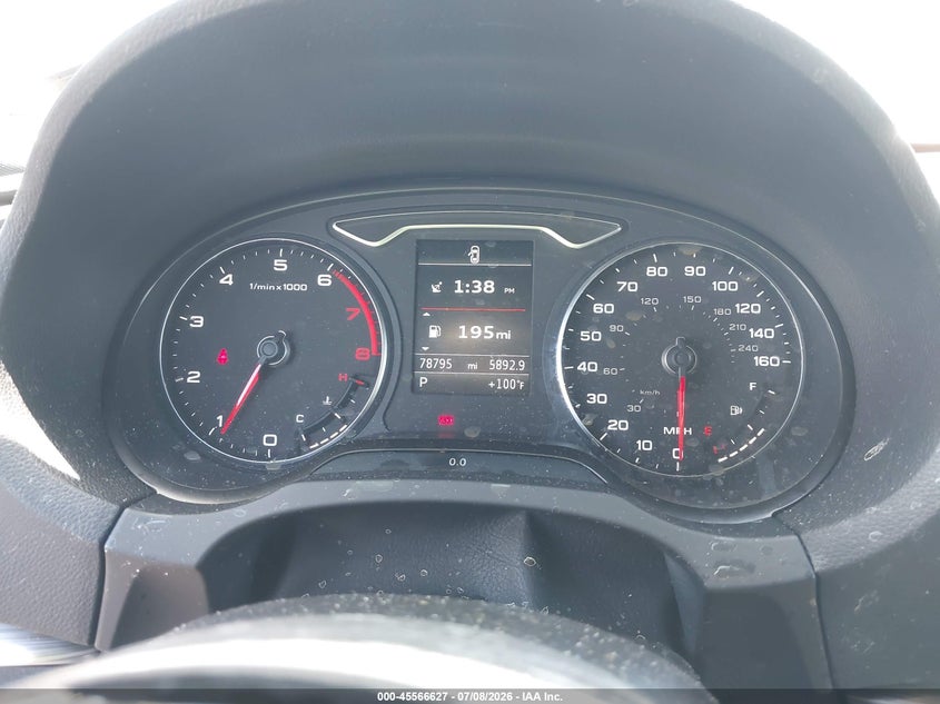 2015 Audi A3 VIN WAUCCGFF3F1036161 IAAI salvage auction — LEFT REAR, Salvage Certificate (California), sold $3,050 on 2026-07-10 (photo 7)