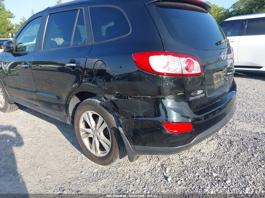 2012 Hyundai Santa fe VIN 5XYZK4AG0CG104152 IAAI salvage auction — LEFT REAR, Rebuildable (Florida), sold $1,400 on 2026-07-30 (photo 6)