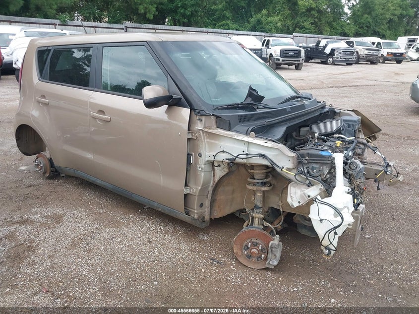2015 Kia Soul VIN KNDJP3A56F7197400 IAAI salvage auction — FRONT END, Original (Texas), sold $100 on 2026-07-23 (photo 1)