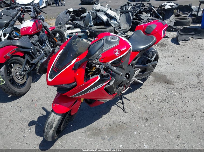 2017 Honda Cbr VIN JH2SC7714HK000095 IAAI salvage auction — FRONT END, Salvage Certificate (California), sold $125 on 2026-07-29 (photo 2)