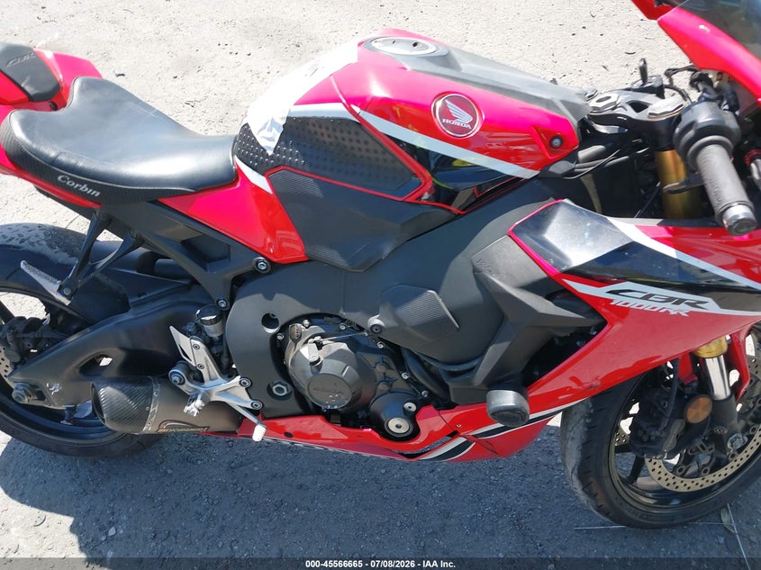 2017 Honda Cbr VIN JH2SC7714HK000095 IAAI salvage auction — FRONT END, Salvage Certificate (California), sold $125 on 2026-07-29 (photo 8)