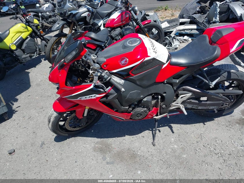 2017 Honda Cbr VIN JH2SC7714HK000095 IAAI salvage auction — FRONT END, Salvage Certificate (California), sold $125 on 2026-07-29 (photo 9)