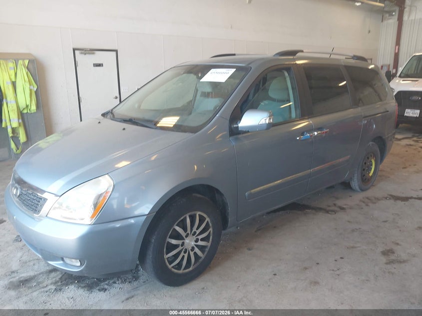 2012 Kia SEDONA VIN KNDMH4C78C6423193 IAAI salvage auction — NORMAL WEAR, Clear (Michigan), sold $1,200 on 2026-08-01 (photo 2)