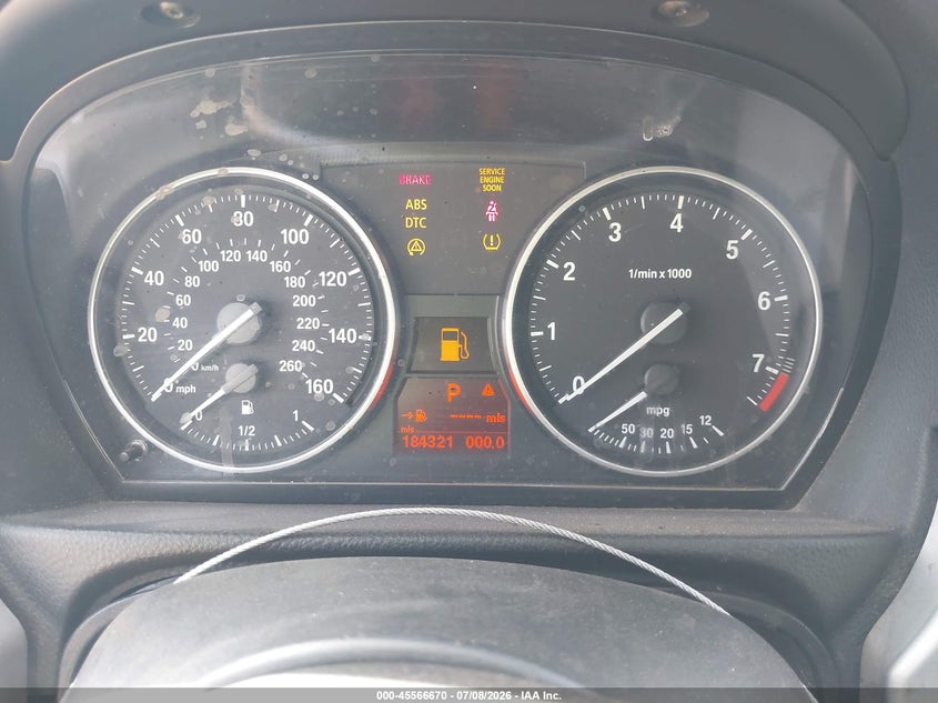2010 BMW 3 series VIN WBAPH7G50ANM50198 IAAI salvage auction — FRONT & REAR, Original (Texas), sold $225 on 2026-07-29 (photo 7)