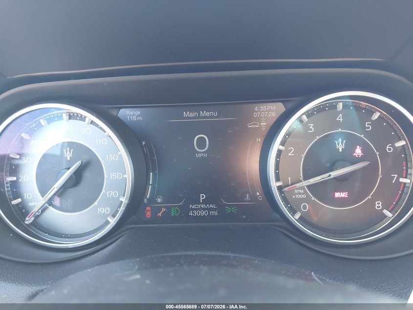 2021 Maserati Levante VIN ZN661XUA8MX357781 IAAI salvage auction — FRONT END, Salvage (California), sold $9,200 on 2026-08-09 (photo 7)