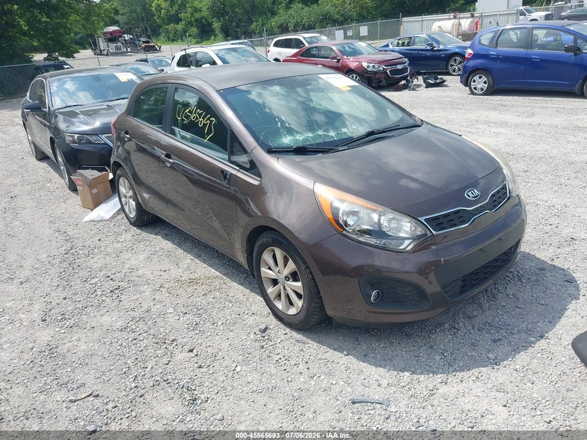 2014 Kia Rio VIN KNADN5A37E6353734 IAAI salvage auction — NORMAL WEAR, Original (Ohio), sold $250 on 2026-07-28 (photo 1)