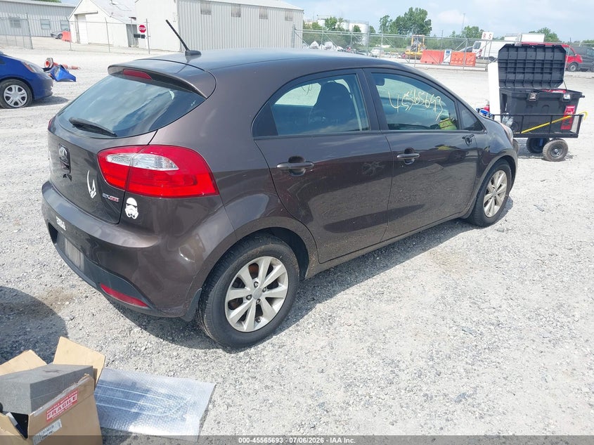 2014 Kia Rio VIN KNADN5A37E6353734 IAAI salvage auction — NORMAL WEAR, Original (Ohio), sold $250 on 2026-07-28 (photo 4)