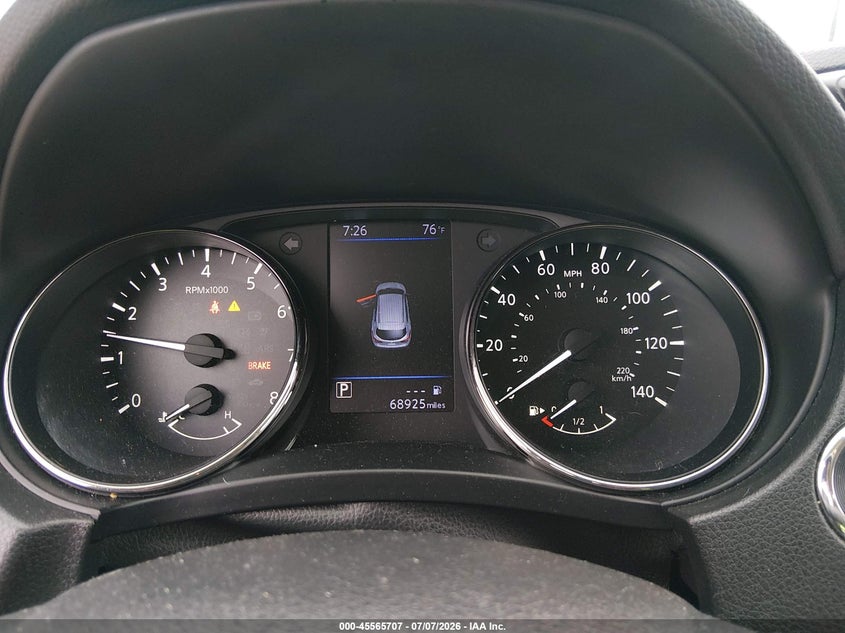 2019 Nissan Rogue VIN JN1BJ1CR3KW352868 IAAI salvage auction — FRONT & REAR, Salvage (Tennessee), sold $3,100 on 2026-07-19 (photo 7)