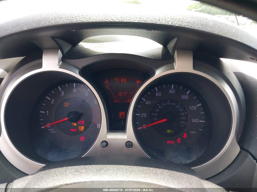 2014 Nissan Juke VIN JN8AF5MRXET355650 IAAI salvage auction — FRONT END, Rebuildable (Florida), sold $375 on 2026-07-16 (photo 7)