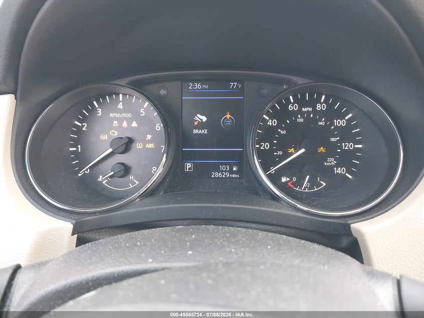 2020 Nissan Rogue VIN JN8AT2MT5LW016924 IAAI salvage auction — FRONT END, Salvage Title, sold $4,350 on 2026-07-31 (photo 7)