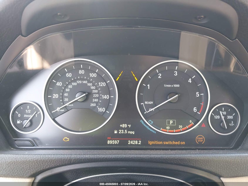 2015 BMW 3er VIN WBA3D3C58FK158090 IAAI salvage auction — REAR END, Salvage Title, sold $5,050 on 2026-08-06 (photo 7)