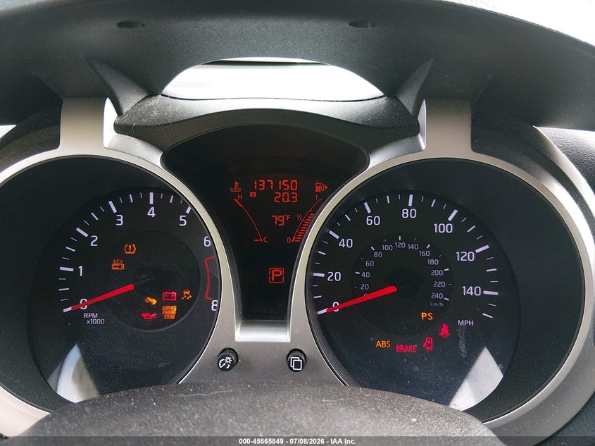 2013 Nissan Juke VIN JN8AF5MR9DT204801 IAAI salvage auction — NORMAL WEAR, Clear (Tennessee), sold $400 on 2026-07-29 (photo 7)