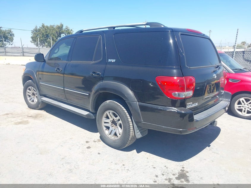 2006 Toyota Sequoia VIN 5TDZT34A26S283820 IAAI salvage auction — NORMAL WEAR, Clear - Dealer Only (California), sold $725 on 2026-07-18 (photo 3)