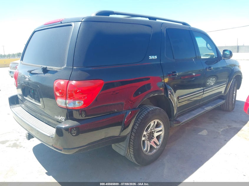 2006 Toyota Sequoia VIN 5TDZT34A26S283820 IAAI salvage auction — NORMAL WEAR, Clear - Dealer Only (California), sold $725 on 2026-07-18 (photo 4)