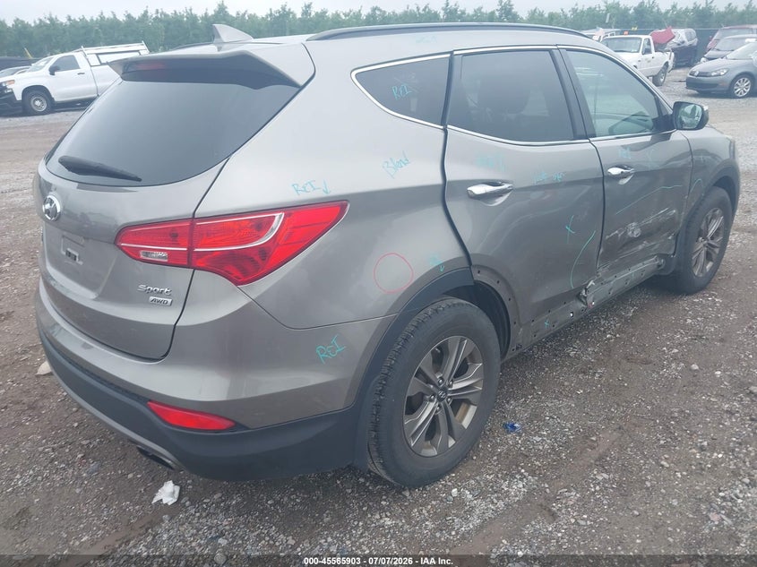 2015 Hyundai Santa fe VIN 5XYZUDLB1FG290946 IAAI salvage auction — SIDE, Salvage (Pennsylvania), sold $1,850 on 2026-07-24 (photo 4)