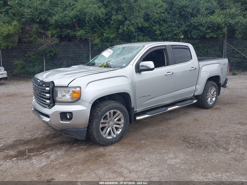 2018 Gmc Canyon VIN 1GTG6DEN0J1142479 IAAI salvage auction — FRONT & REAR, Salvage (Pennsylvania), sold $7,000 on 2026-08-01 (photo 2)