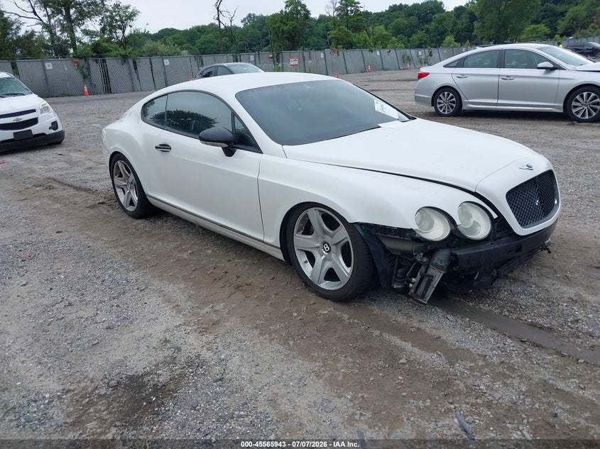 2005 Bentley Continental VIN SCBCR63W55C027905 IAAI salvage auction — NORMAL WEAR, Clear (New Jersey), sold $3,550 on 2026-07-28 (photo 1)