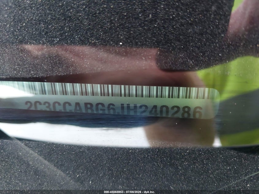2018 Chrysler 300 VIN 2C3CCABG6JH240286 IAAI salvage auction — Left Side, Clear, sold $3,675 on 2026-10-19 (photo 9)