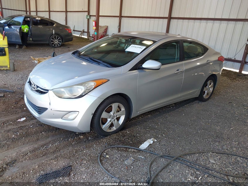 2012 Hyundai Elantra VIN KMHDH4AE8CU208082 IAAI salvage auction — NORMAL WEAR, Clear (Georgia), sold $875 on 2026-07-10 (photo 2)