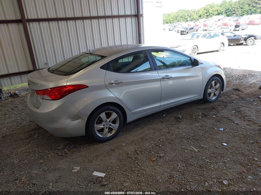 2012 Hyundai Elantra VIN KMHDH4AE8CU208082 IAAI salvage auction — NORMAL WEAR, Clear (Georgia), sold $875 on 2026-07-10 (photo 4)