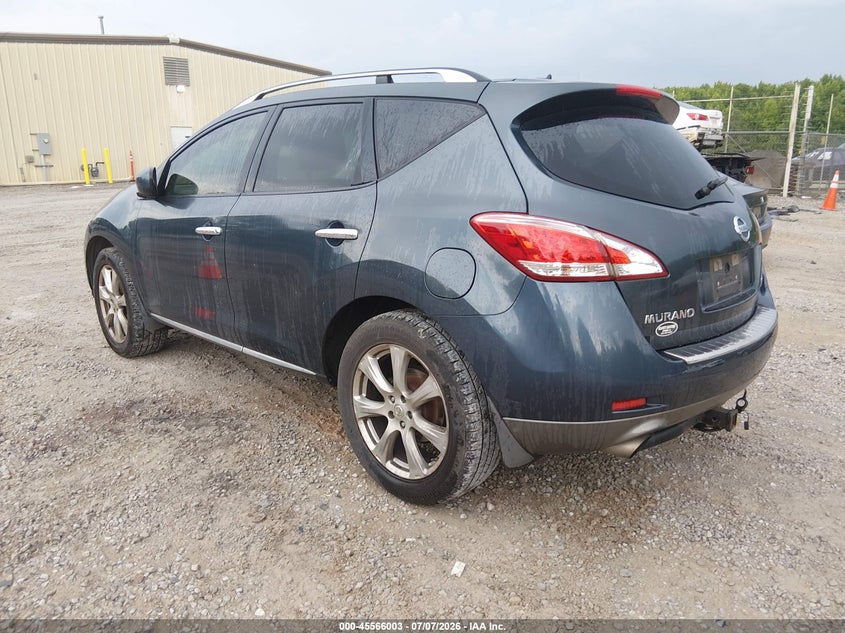 2012 Nissan Murano VIN JN8AZ1MUXCW121475 IAAI salvage auction — NORMAL WEAR, Clear (Alabama), sold $250 on 2026-07-13 (photo 3)