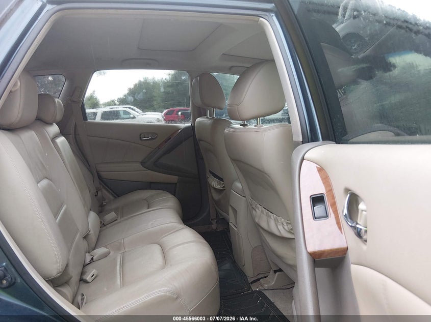 2012 Nissan Murano VIN JN8AZ1MUXCW121475 IAAI salvage auction — NORMAL WEAR, Clear (Alabama), sold $250 on 2026-07-13 (photo 8)