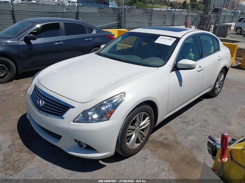 2013 Infiniti G VIN JN1CV6AP9DM304202 IAAI salvage auction — REAR END, Salvage Title, sold $5,150 on 2026-07-16 (photo 2)