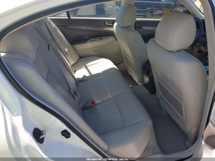 2013 Infiniti G VIN JN1CV6AP9DM304202 IAAI salvage auction — REAR END, Salvage Title, sold $5,150 on 2026-07-16 (photo 8)