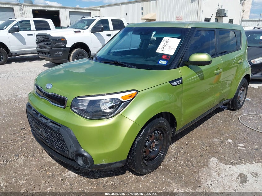 2015 Kia Soul VIN KNDJN2A25F7775217 IAAI salvage auction — NORMAL WEAR, Original (Texas), sold $725 on 2026-07-29 (photo 2)