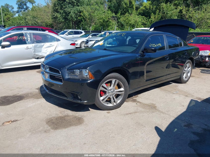2012 Dodge Charger VIN 2C3CDXJG5CH183924 IAAI salvage auction — REAR END, Salvage (Kansas), sold $600 on 2026-07-31 (photo 2)