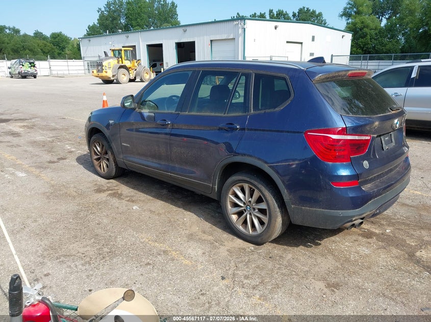 2015 BMW X3 VIN 5UXWX9C50F0D49896 IAAI salvage auction — NORMAL WEAR, Clear (Michigan), sold $675 on 2026-07-27 (photo 3)