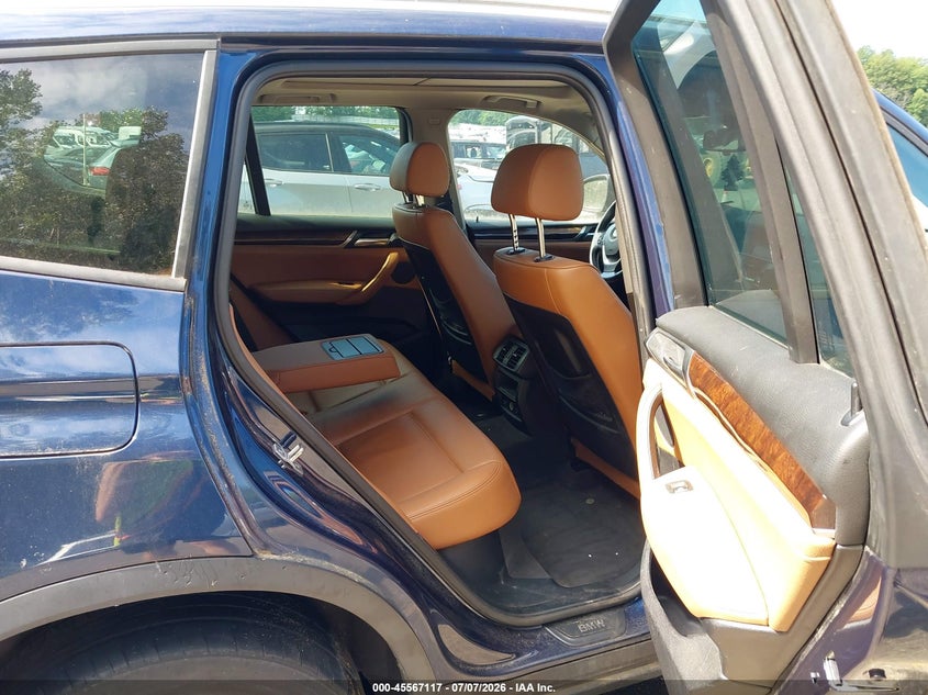 2015 BMW X3 VIN 5UXWX9C50F0D49896 IAAI salvage auction — NORMAL WEAR, Clear (Michigan), sold $675 on 2026-07-27 (photo 8)