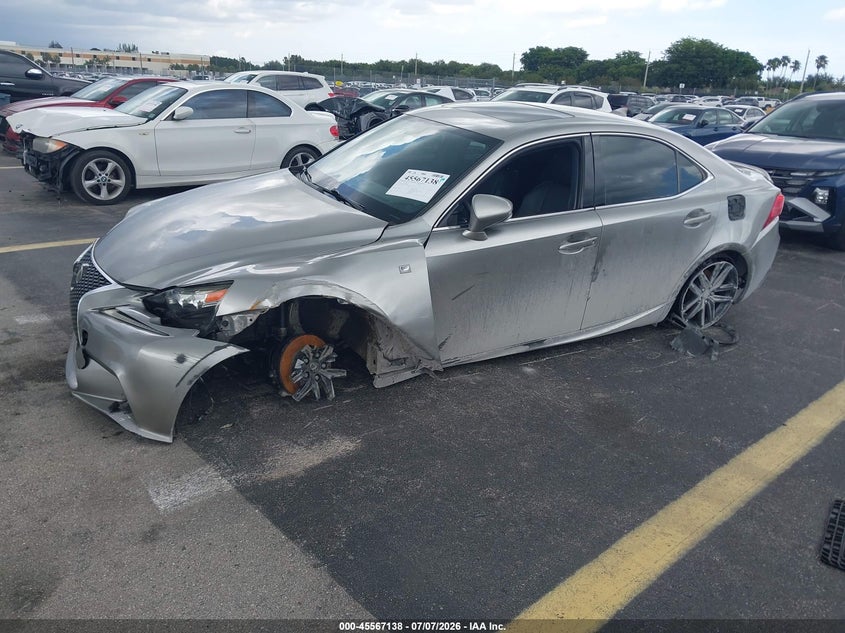 2015 Lexus Is VIN JTHCF1D2XF5028492 IAAI salvage auction — SIDE, Rebuildable (Florida), sold $25 on 2026-07-30 (photo 2)