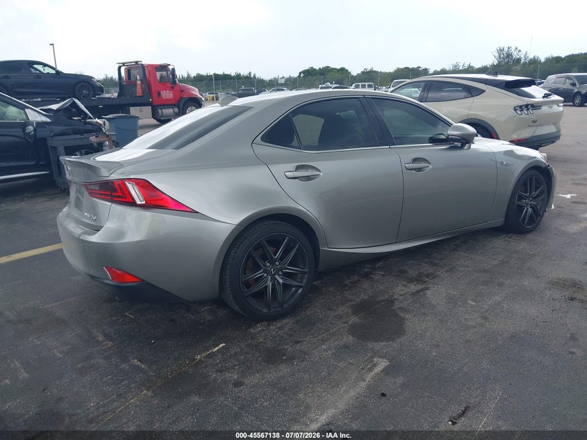 2015 Lexus Is VIN JTHCF1D2XF5028492 IAAI salvage auction — SIDE, Rebuildable (Florida), sold $25 on 2026-07-30 (photo 4)