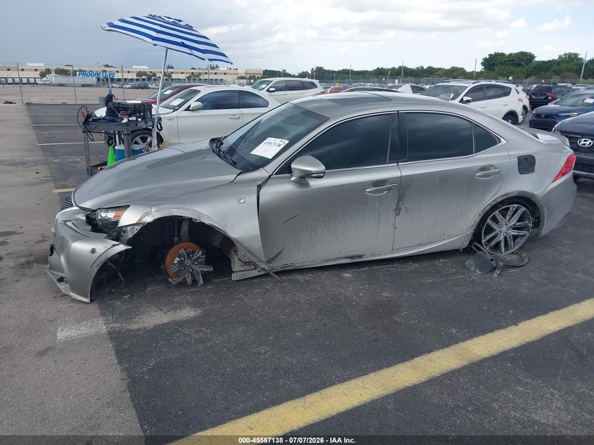 2015 Lexus Is VIN JTHCF1D2XF5028492 IAAI salvage auction — SIDE, Rebuildable (Florida), sold $25 on 2026-07-30 (photo 6)