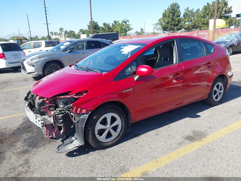 2014 Toyota Prius VIN JTDKN3DU9E0388698 IAAI salvage auction — FRONT END, Salvage (California), sold $1,875 on 2026-07-14 (photo 2)