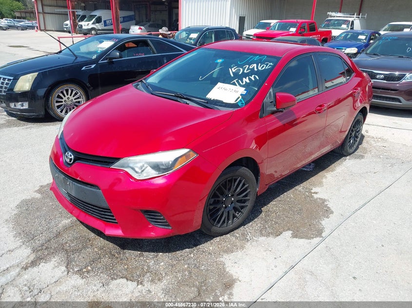 2014 Toyota Corolla VIN 5YFBURHE6EP152962 IAAI salvage auction — NORMAL WEAR, Original (Texas), sold $1,300 on 2026-07-29 (photo 2)