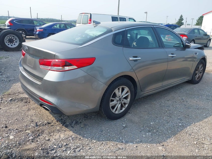 2018 Kia Optima VIN 5XXGT4L34JG202682 IAAI salvage auction — NORMAL WEAR, Clear (Pennsylvania), sold $1,000 on 2026-07-29 (photo 4)