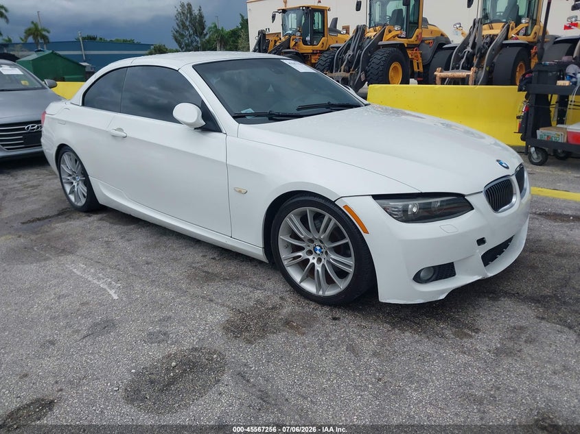 2009 BMW 3 series VIN WBAWL135X9PX27288 IAAI salvage auction — LEFT FRONT, Clear (Florida), sold $1,850 on 2026-07-09 (photo 1)